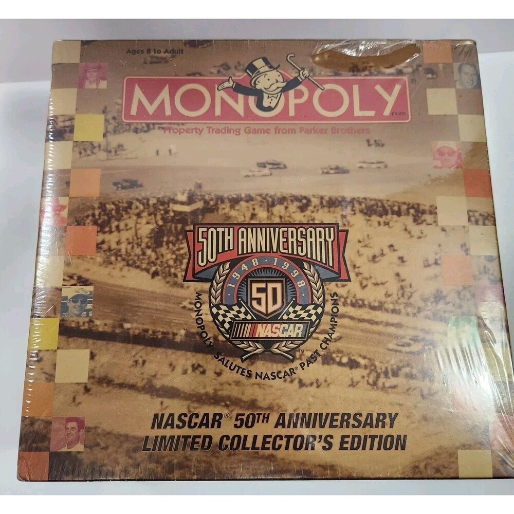 Monopoly 50th Anniversary NASCAR Limited Collector's Edition Brand New Sealed